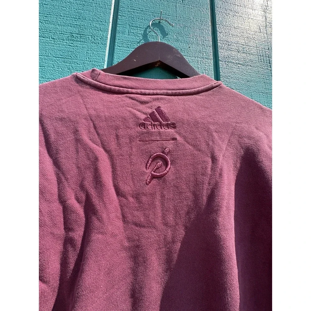 Adidas X Pelotón Adult Men's Large Knit‎ Crew Neck Burgundy Sweater